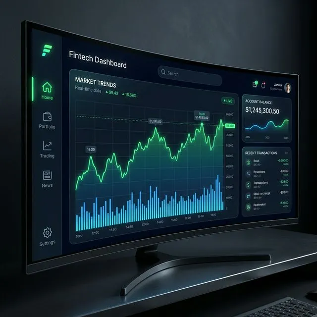FinTech dashboard interface