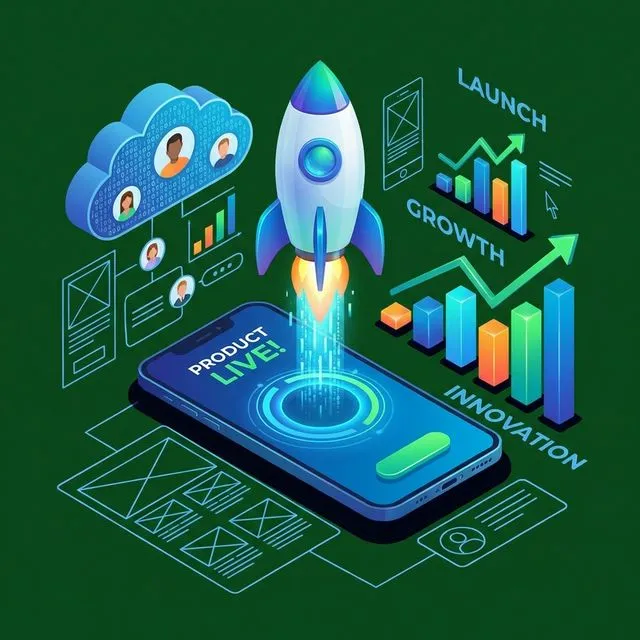 E-commerce mobile app concept