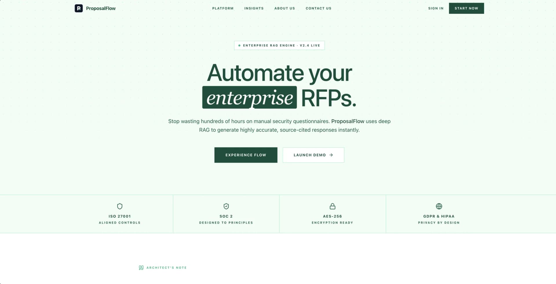 ProposalFlow AI — RAG-based RFP response automation engine