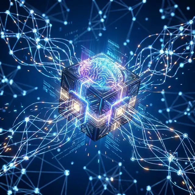 AI automation processing documents and routing tasks across business systems
